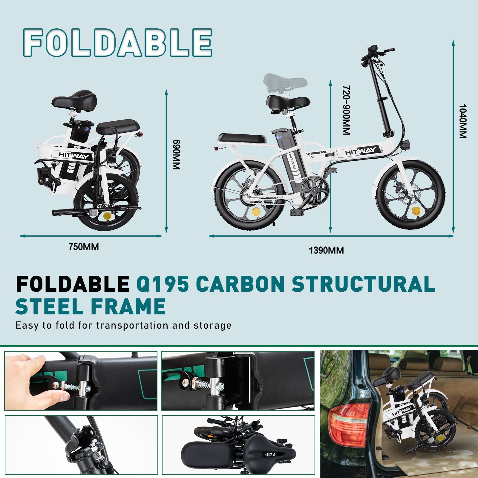 Vélo électrique pliable BK5M